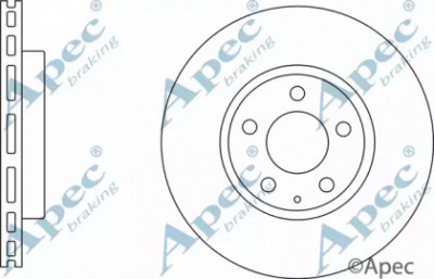 APEC BRAKING dsk3137 -  Тормозной диск